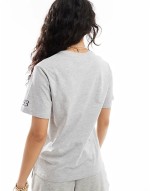 Cotton On oversized t-shirt in grey marl with Paris graphic