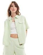 co-ord in green stripe