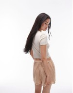 shrunken everyday tee in stone