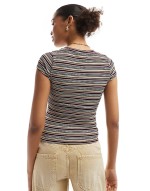 striped baby tee in multi